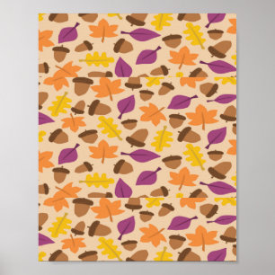Autumn patterned poster