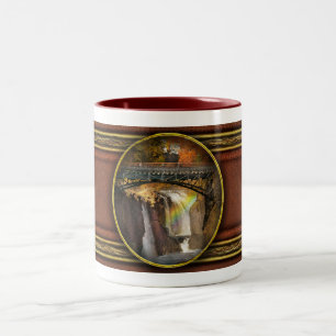 Autumn - Patterson NJ - The Great Patterson Falls Two-Tone Coffee Mug