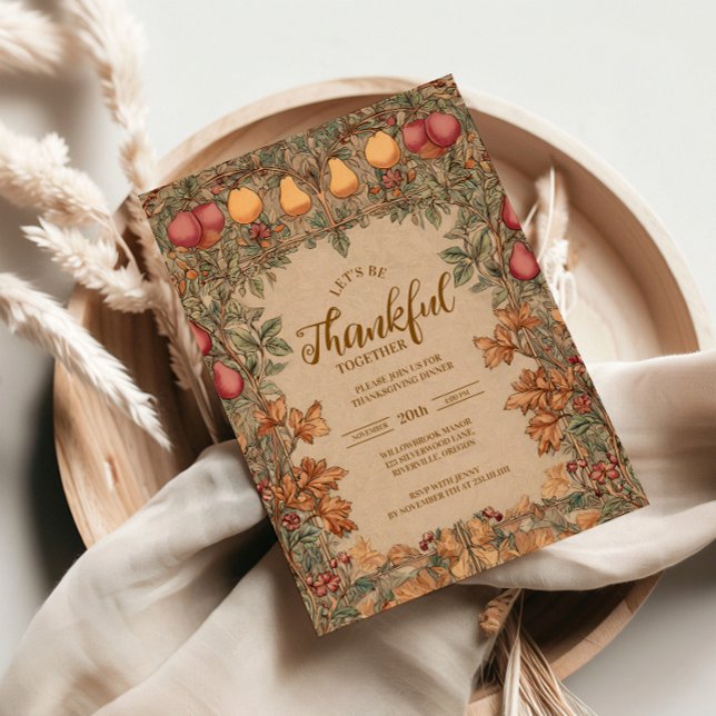 Autumn Pear Harvest Celebration Invitation (Creator Uploaded)