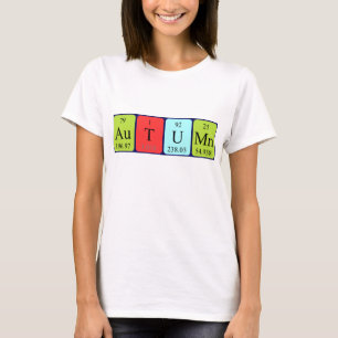 Autumn periodic table name shirt