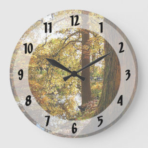 Autumn Perspective Large Clock