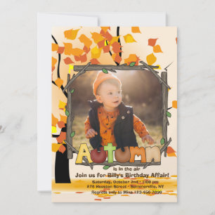 Autumn Photo Invitation