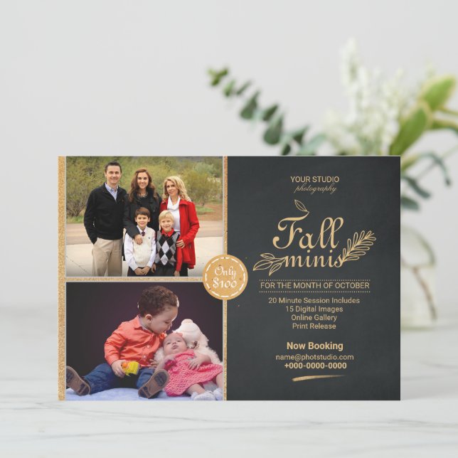 Autumn Photography Mini session Template (Standing Front)