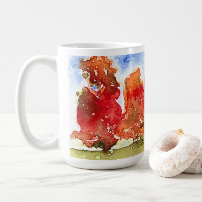 Autumn Pick Me Up, 15 oz Mug (With Donut)