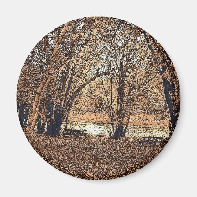 Autumn Picnic Magnet (Front)
