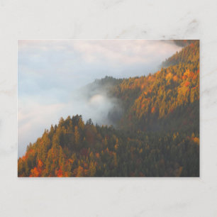 Autumn Pieniny clouds Postcard