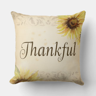 Autumn Pillow- Thankful- Square Cushion