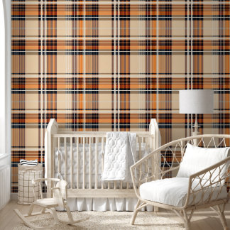 Autumn Plaid Cosy Fall Pattern Design Wallpaper