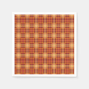 Autumn Plaid Fabric Texture Pattern-52627 Napkin