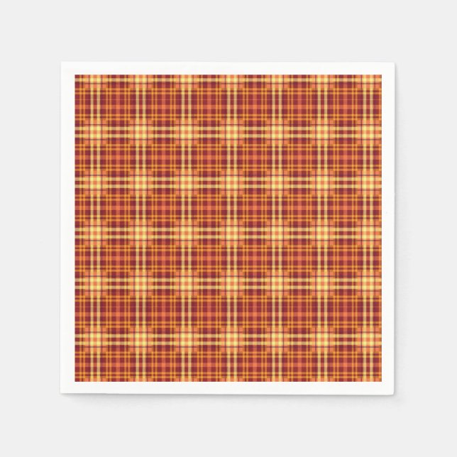 Autumn Plaid Fabric Texture Pattern-52627 Napkin (Front)