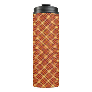 Autumn Plaid Fabric Texture Pattern-52627 Thermal Tumbler