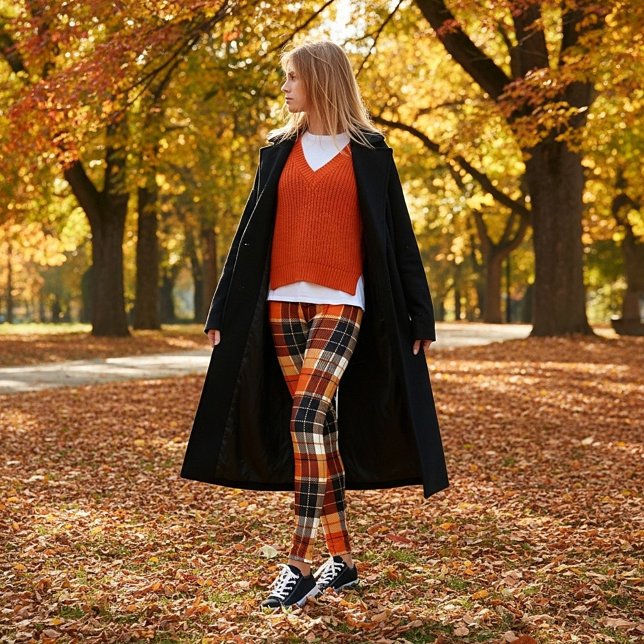 autumn plaid leggings (Creator Uploaded)