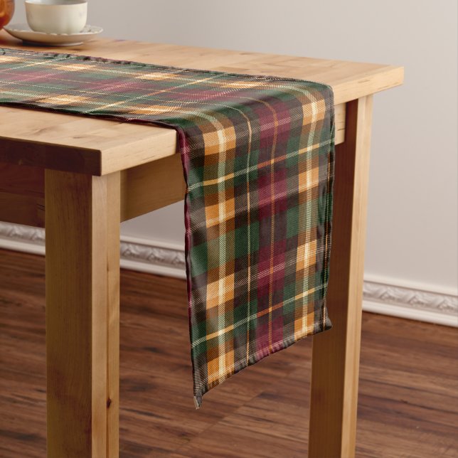 Autumn Plaid Medium Table Runner (In Situ)
