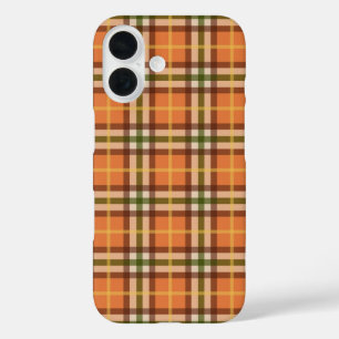 Autumn Plaid Pattern iPhone 16 Case