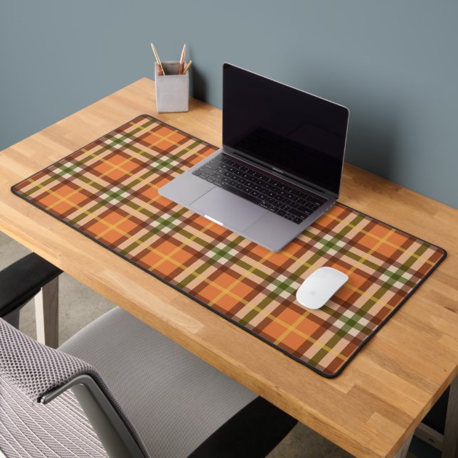 Autumn Plaid Pattern  Desk Mat (Office 2)