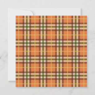 Autumn Plaid Pattern Invitation