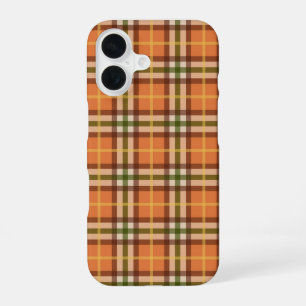 Autumn Plaid Pattern iPhone 16 Case