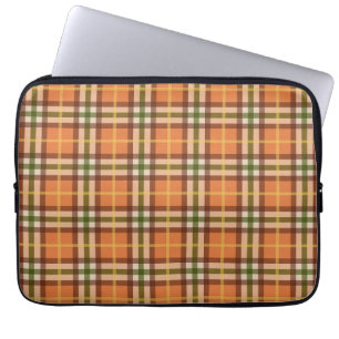 Autumn Plaid Pattern  Laptop Sleeve
