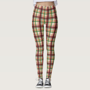 Autumn Plaid Pattern Leggings