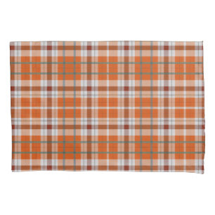 Autumn plaid pillowcase