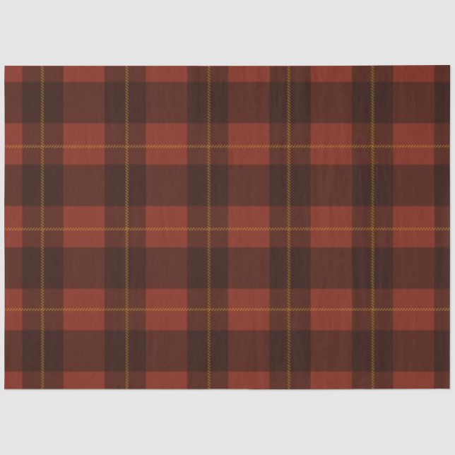 Autumn Plaid Series Design 2 Tissue Paper (Front)