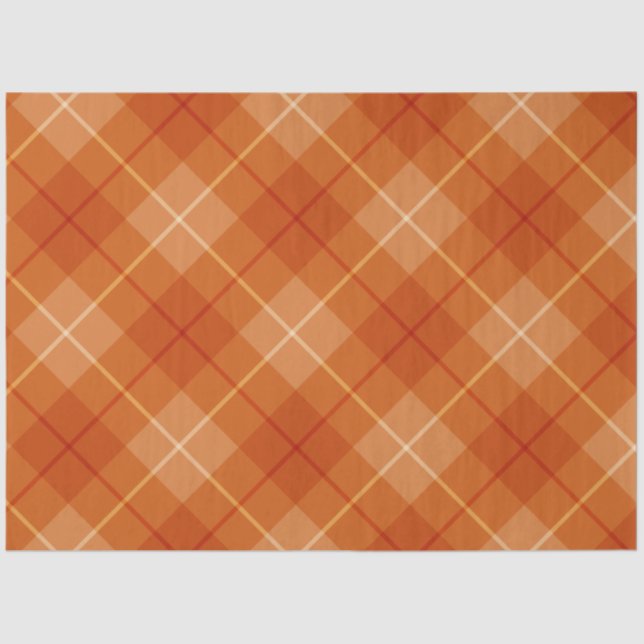 Autumn Plaid Series Design 7 Tissue Paper (Front)