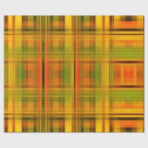 Autumn Plaid Wrapping Paper