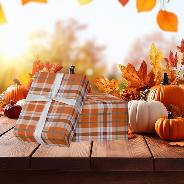 Autumn plaid wrapping paper (Creator Uploaded)