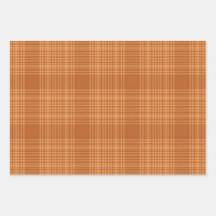 Autumn Plaid Wrapping Paper Sheet