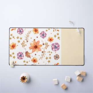 Autumn Plant Desk Pattern Desk Mat