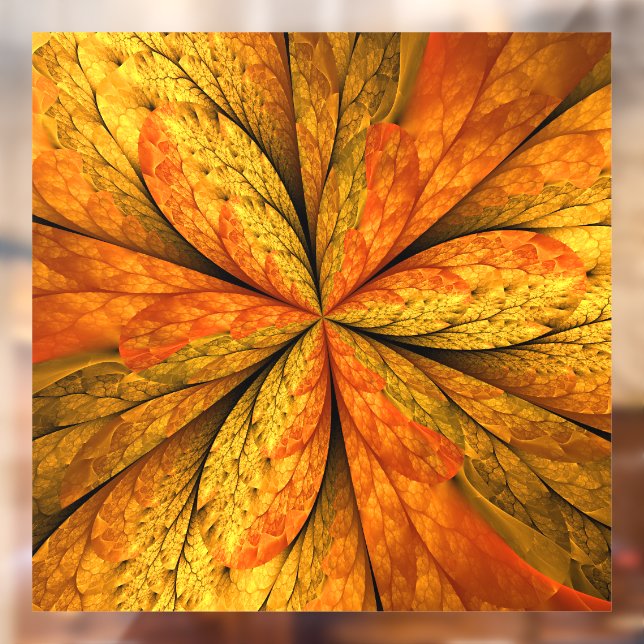 Autumn Plant, Modern Abstract Fractal Art Leaf (Sheet 2)