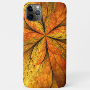 Autumn Plant, Modern Abstract Fractal Art Leaf iPhone 11 Pro Max Case