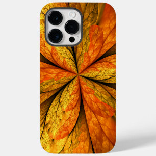 Autumn Plant, Modern Abstract Fractal Art Leaf Case-Mate iPhone 14 Pro Max Case