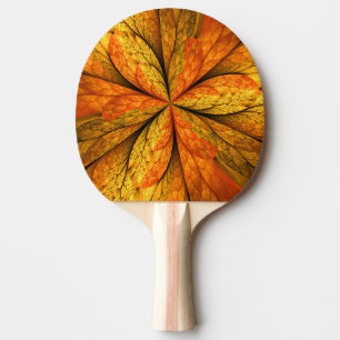 Autumn Plant, Modern Abstract Fractal Art Leaf Ping Pong Paddle