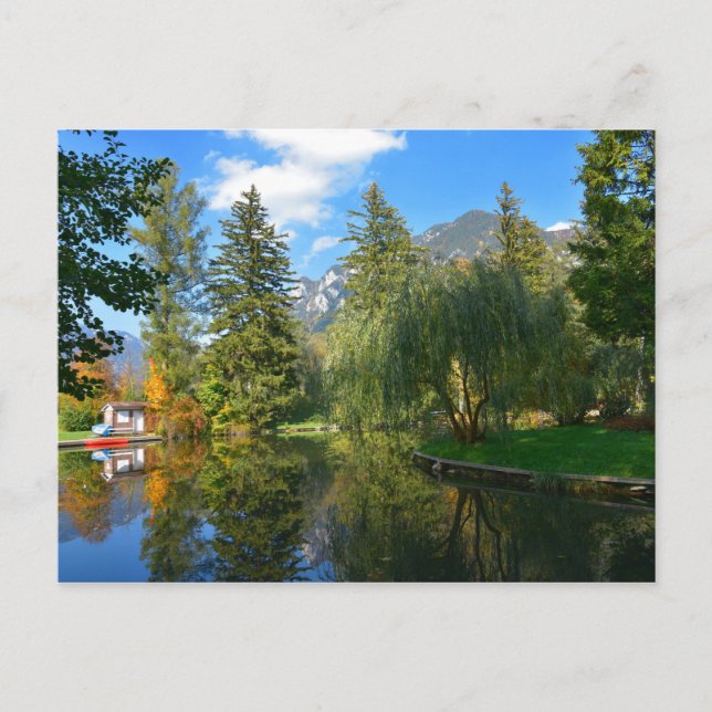 Autumn pond idyll postcard (Front)