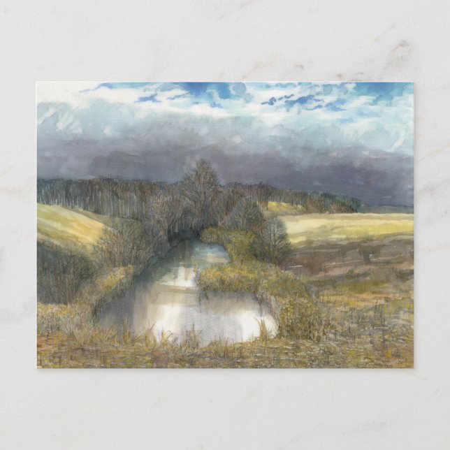 autumn pond postcard (Front)