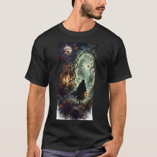 Autumn Portal — Gothic Lantern T-Shirt