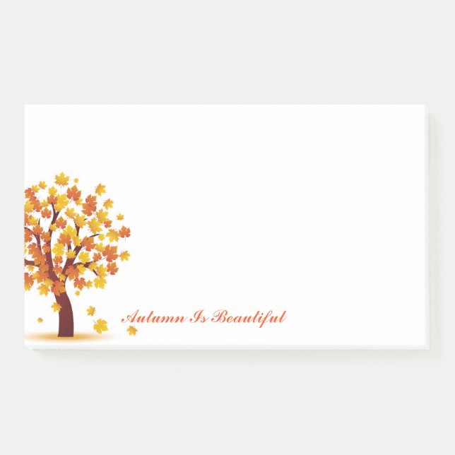 Autumn Post Notes-Autumn Is Beautiful Post-it Notes (Front)