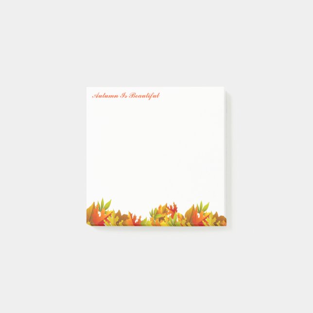 Autumn Post Notes-Autumn Is Beautiful Post-it Notes (Front)