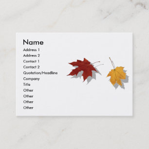 Autumn Profile Card
