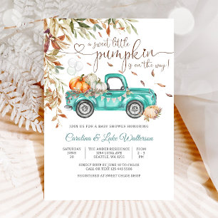 Autumn Pumpkin Baby Shower Invitation