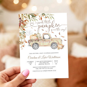 Autumn Pumpkin Baby Shower Invitation