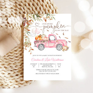 Autumn Pumpkin Baby Shower Invitation