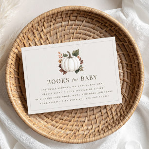 Autumn Pumpkin Books for Baby Enclosure Card