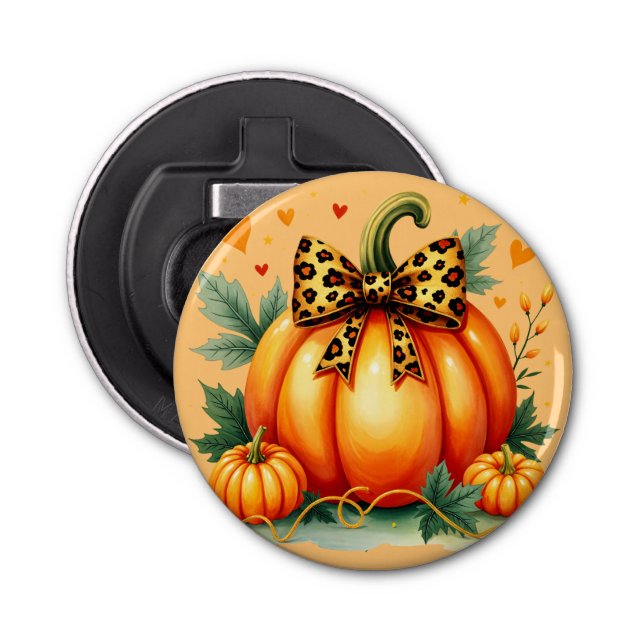 Autumn Pumpkin  Bottle Opener (Front)