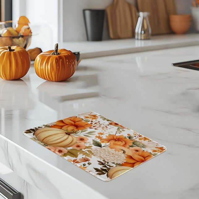 Autumn Pumpkin Bouquet Design Cutting Board (Creator Uploaded)