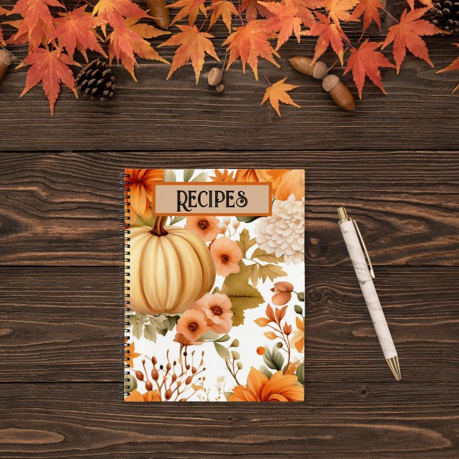 Autumn Pumpkin Bouquet Design Notebook (Creator Uploaded)