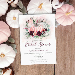 Autumn Pumpkin Bridal Shower Invitation