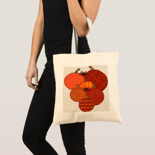 Autumn pumpkin design tote bag. bag