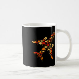 Autumn Pumpkin Fall Aeroplane Thanksgiving Womens Coffee Mug